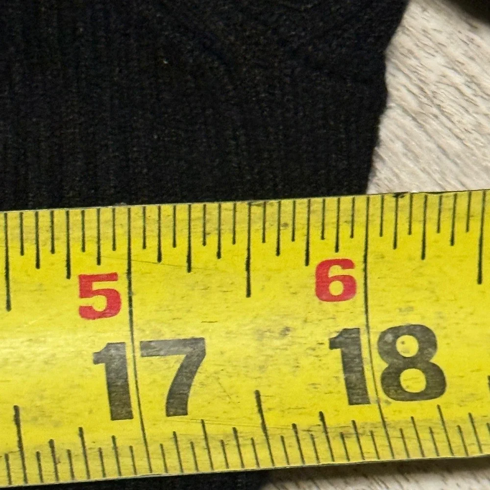 Coldwater Creek Black‎ Ribbed Turtleneck Long Sleeve Top Women's Size Large
